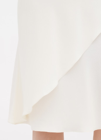 Молочная кэжуал однотонная юбка Ralph Lauren а-силуэта (трапеция)