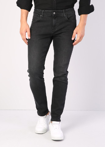 Черные демисезонные джинсы Colin's