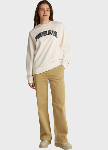 Білий світшот Tommy Jeans логотип вишивка (344461715)