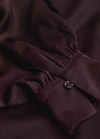 Темно-вишнева кежуал сукня H&M однотонна