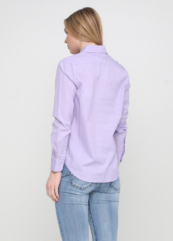 Светло-фиолетовая кэжуал рубашка однотонная Ralph Lauren