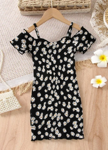 Чёрно-белое платье SHEIN (323966453)