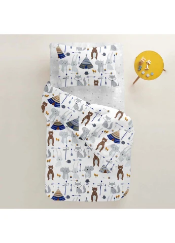 Подростковый комплект без простыни BEARS WIGWAMS Ранфорс 155х215 см Cosas (256462883)