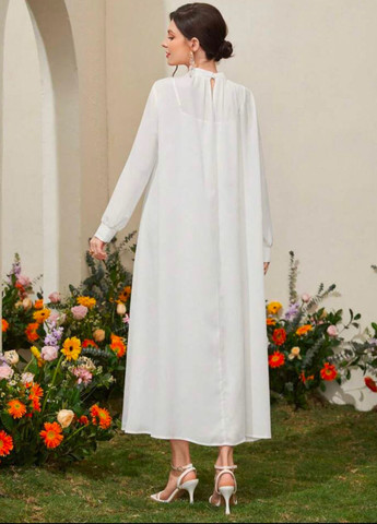 Білий кежуал сукня оверсайз SHEIN однотонна