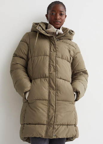 Темно-бежева зимня куртка H&M