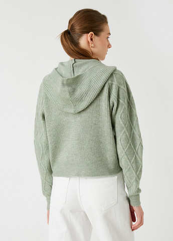 Серо-зеленый демисезонный свитер KOTON