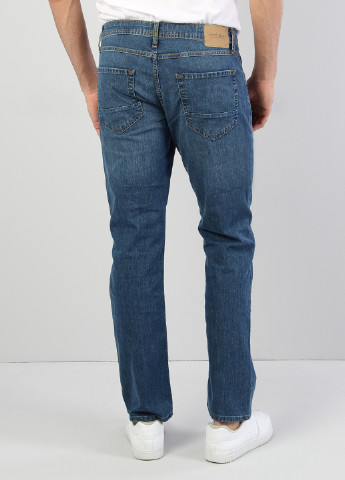 Темно-синие демисезонные прямые джинсы Colin's
