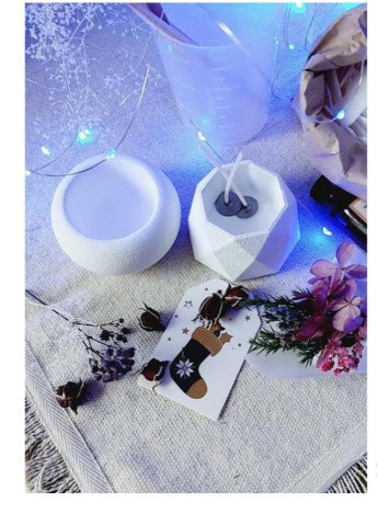Набір для виготовлення свічок: серія "Сніжно-білий" № 4 BeautlyMaysternya (256377193)