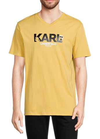 Желтая футболка Karl Lagerfeld