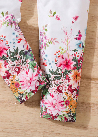 Белые демисезонные леггинсы SHEIN