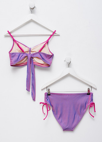 Рожево-ліловий літній купальник (ліф, трусики) роздільний CUPSHE