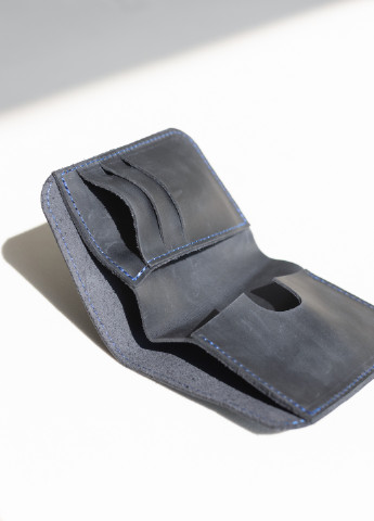 Компактный кошелек ручной работы серого цвета из натуральной винтажной кожи Boorbon (253582660)