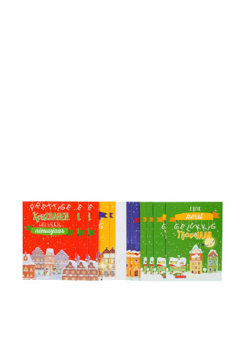 Набір новорічних листівок з конвертами (14 шт.), 15х11 см Christmas gifts (206832294)