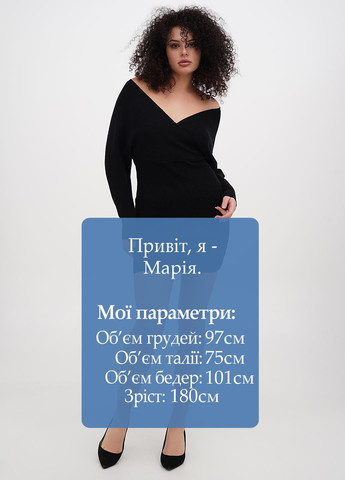 Чорна кежуал сукня сукня светр No Brand однотонна