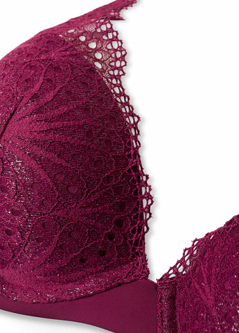 Сливовий бралетт бюстгальтер C&A з кісточками поліамід, мереживо