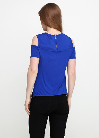 Синяя летняя блуза Sassofono