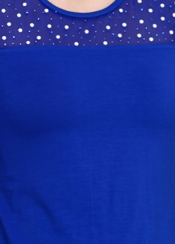 Синяя летняя блуза Sassofono