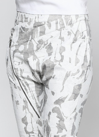 Белые кэжуал демисезонные брюки NU