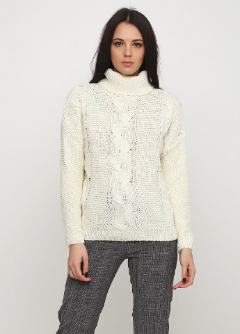 Белый демисезонный свитер Dorkini