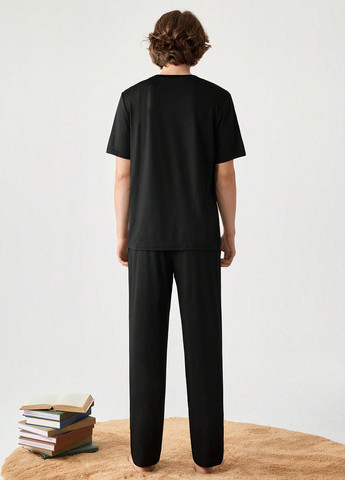 Піжама (футболка, брюки) SHEIN (365782672)