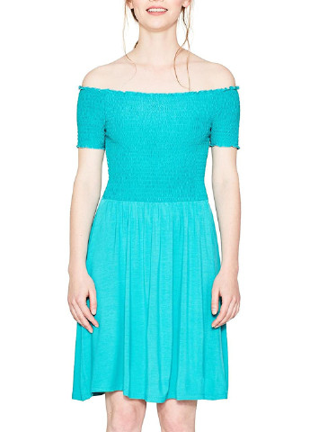 Бірюзова кежуал сукня кльош Esprit однотонна