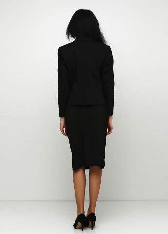 Костюм (жакет, юбка) Brandtex Collection юбочный однотонный чёрный деловой