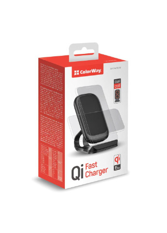 Зарядное устройство (CW-CHW31Q-BK) Colorway Wireless Stand 15W Black (253507485)