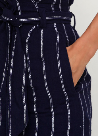 Темно-синяя кэжуал в полоску юбка H&M