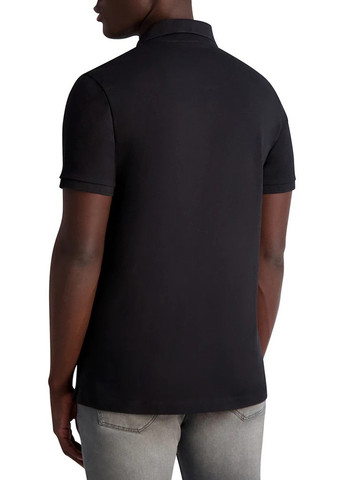 Черная футболка-поло для мужчин Karl Lagerfeld с логотипом