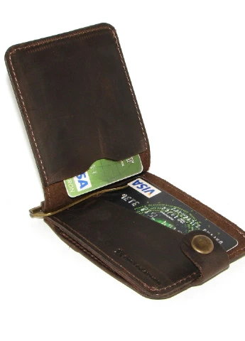 Подарочный набор №8 (зажим + ключница) коричневый DNK Leather (253933689)