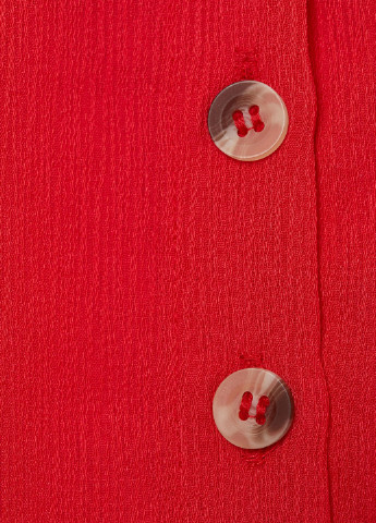 Комбинезон H&M комбинезон-шорты однотонный красный кэжуал полиэстер