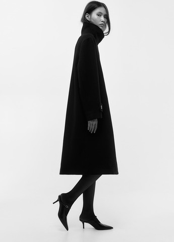 Чорне демісезонне Пальто однобортне H&M