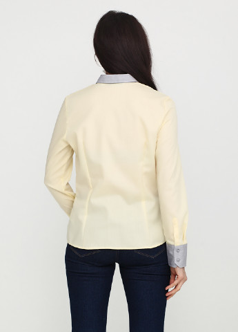 Бледно-желтая кэжуал рубашка однотонная Esmara