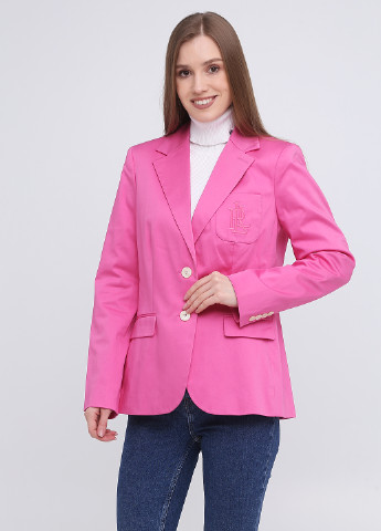 Розовый женский жакет Ralph Lauren однотонный - демисезонный