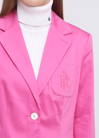 Розовый женский жакет Ralph Lauren однотонный - демисезонный
