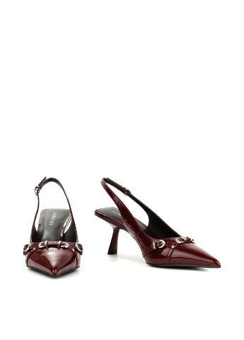 Le'BERDES Туфли слингбеки бордовый з натуральная кожа, украина — лето (360795578)