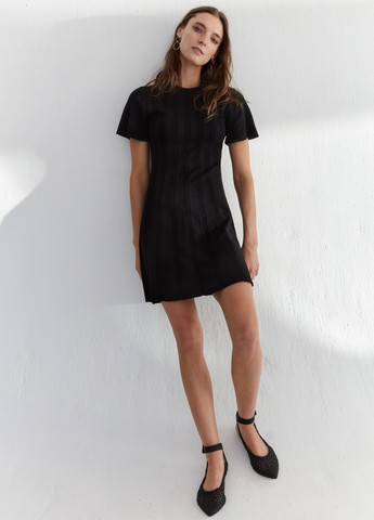 Черное кэжуал платье клеш Boden однотонное