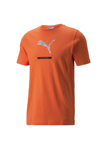 Оранжевая футболка Puma
