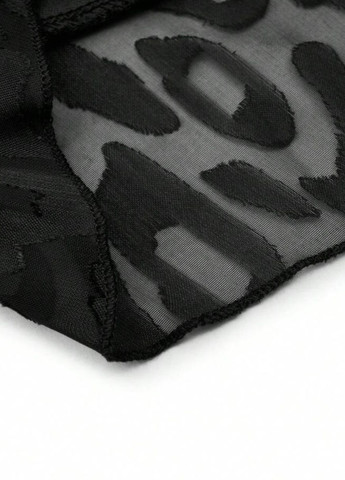 Чорна кежуал сукня на запах SHEIN леопардовий