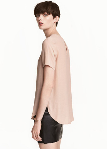 Пудровая летняя блуза H&M