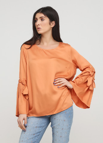 Оранжевая демисезонная блуза Heine
