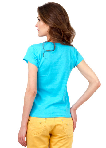 Голубая всесезон футболка женская Наталюкс 21-2383