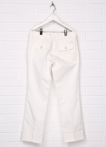 Белые кэжуал демисезонные зауженные брюки Miss Grant