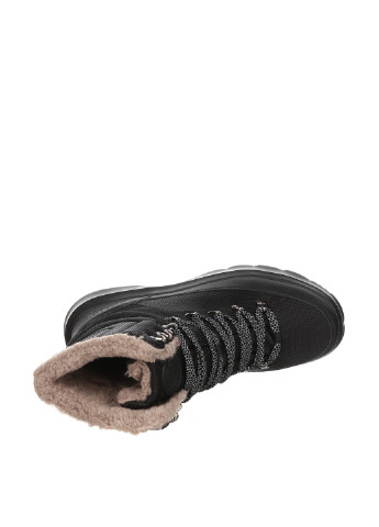 Черные дутики Tesoro со шнурками