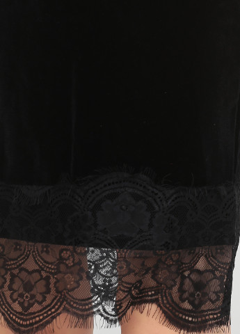 Чорна коктейльна сукня Monie однотонна