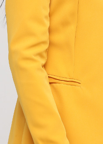 Желтый женский жакет UNIQ Paris однотонный - демисезонный