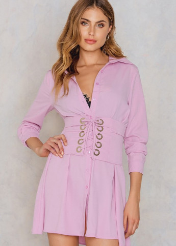 Рожева кежуал плаття, сукня сорочка Glamorous однотонна