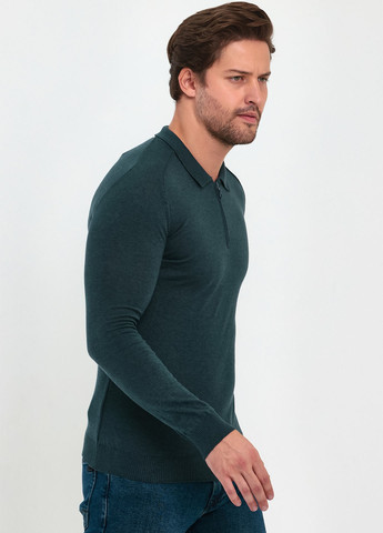 Темно-зеленый демисезонный свитер джемпер Trend Collection