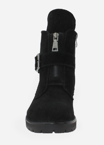 Зимние ботинки raj18-11 черный Azatti из натуральной замши