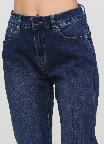 Джинси Made in Italy завужені однотонні сині джинсові бавовна